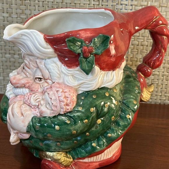 🎄🌟HP🌟VTG 1989 Fitz & Floyd Christmas Old World Elf Ceramic Pitcher - Picture 8 of 15